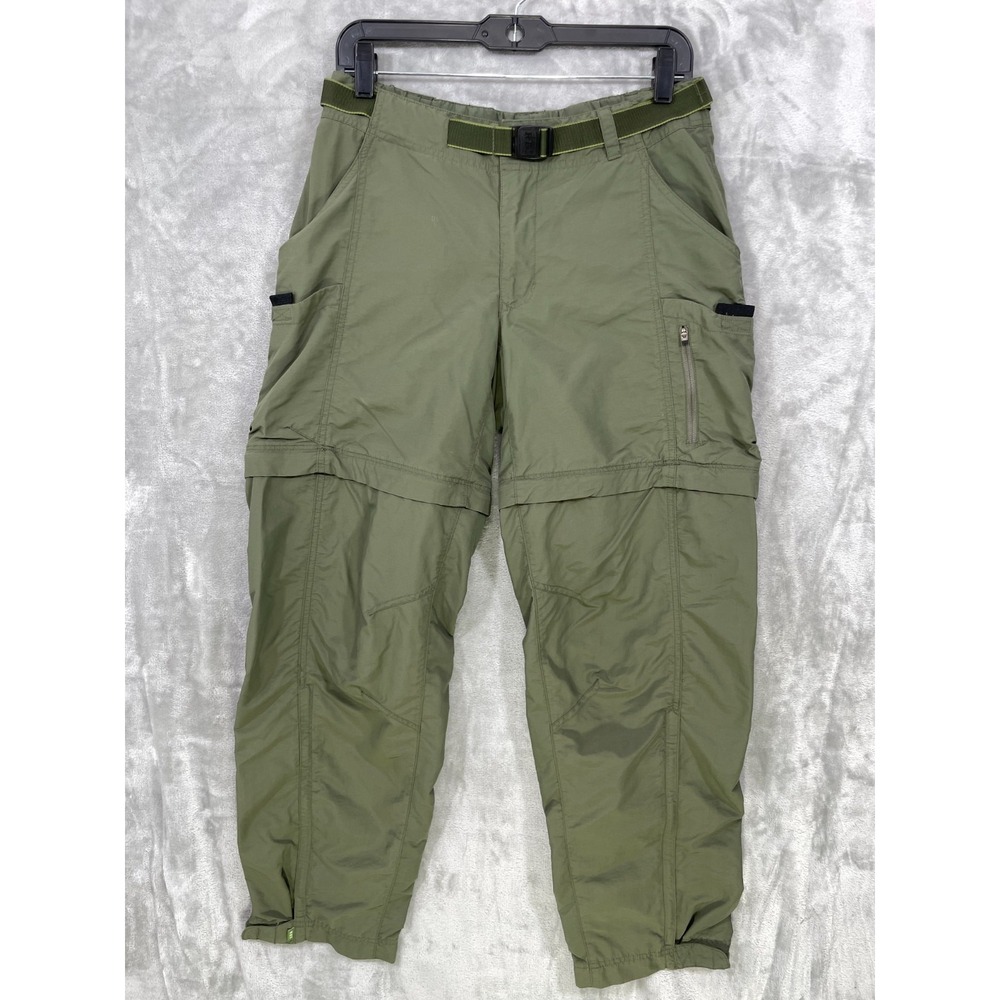 REI Pants Womens Size 10 UPF 50+ Convertible Relaxed Outdoors Hiking Nylon Olive
